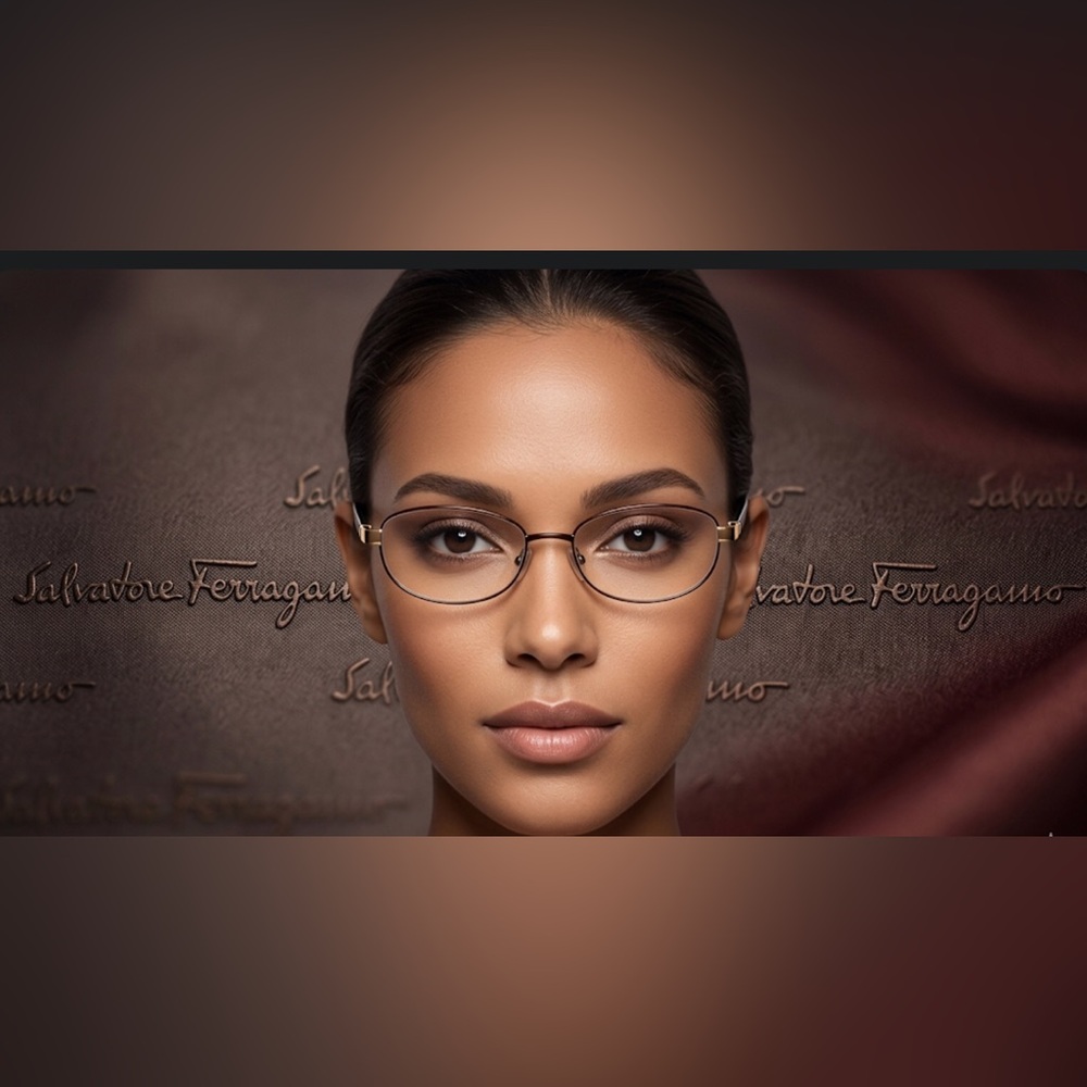 Authentic Salvatore Ferragamo designer signature prescription eyeglasses frames